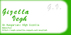 gizella vegh business card